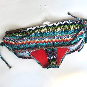 Jessica Simpson Multicolor Zigzag Bikini